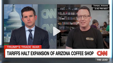 CNN Interview: AZ Coffee Shop Owner On Tariffs: 