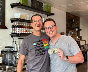 Gabe and Jesse owners of Brick Road Coffee